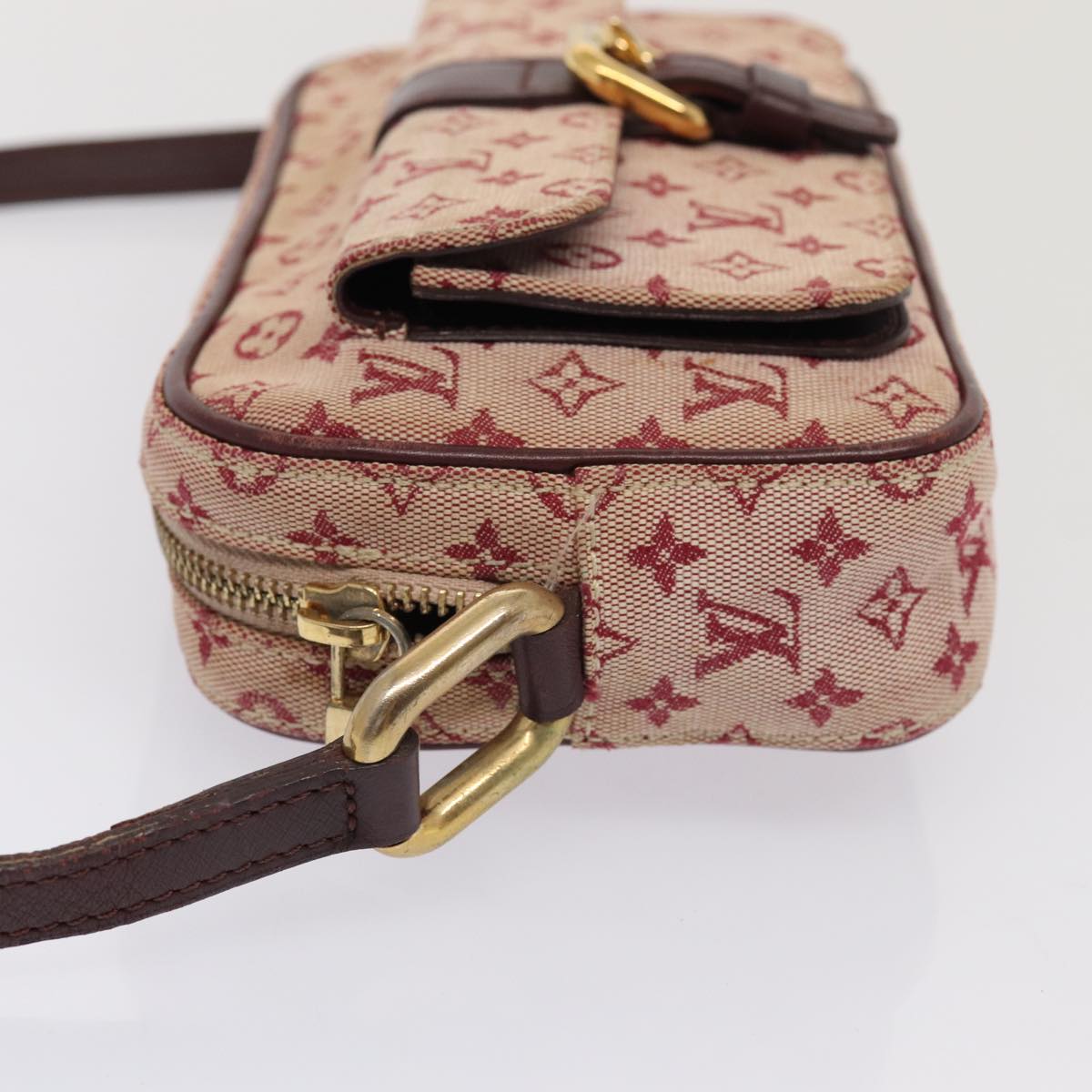 LOUIS VUITTON Monogram Mini Juliet MM Shoulder Bag Red M92219 LV Auth hk1461