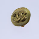 CHANEL COCO Mark Earring metal Gold CC Auth hk1464-11
