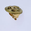 CHANEL COCO Mark Earring metal Gold CC Auth hk1464-16