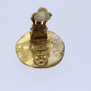 CHANEL COCO Mark Earring metal Gold CC Auth hk1464-17
