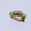 CHANEL COCO Mark Earring metal Gold CC Auth hk1464-6