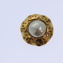 CHANEL COCO Mark Earring metal Gold CC Auth hk1466V-11