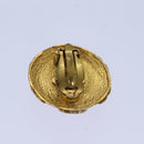 CHANEL COCO Mark Earring metal Gold CC Auth hk1466V-12