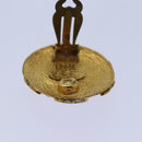CHANEL COCO Mark Earring metal Gold CC Auth hk1466V-17