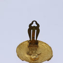 CHANEL COCO Mark Earring metal Gold CC Auth hk1466V-18