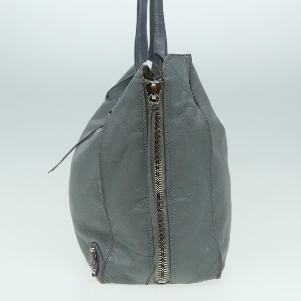 BALENCIAGA Paper A4 Tote Bag Leather Gray 357331 Auth hk1470 BALENCIAGA Paper A4 Tote Bag Leather Gray 357331 Auth hk1470