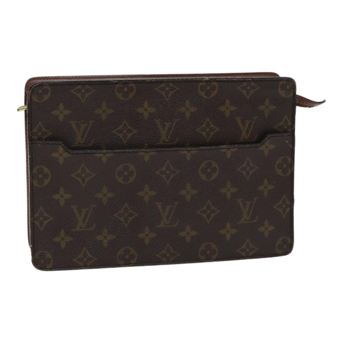 LOUIS VUITTON Monogram Pochette Homme Clutch Bag M51795 LV Auth hk1491