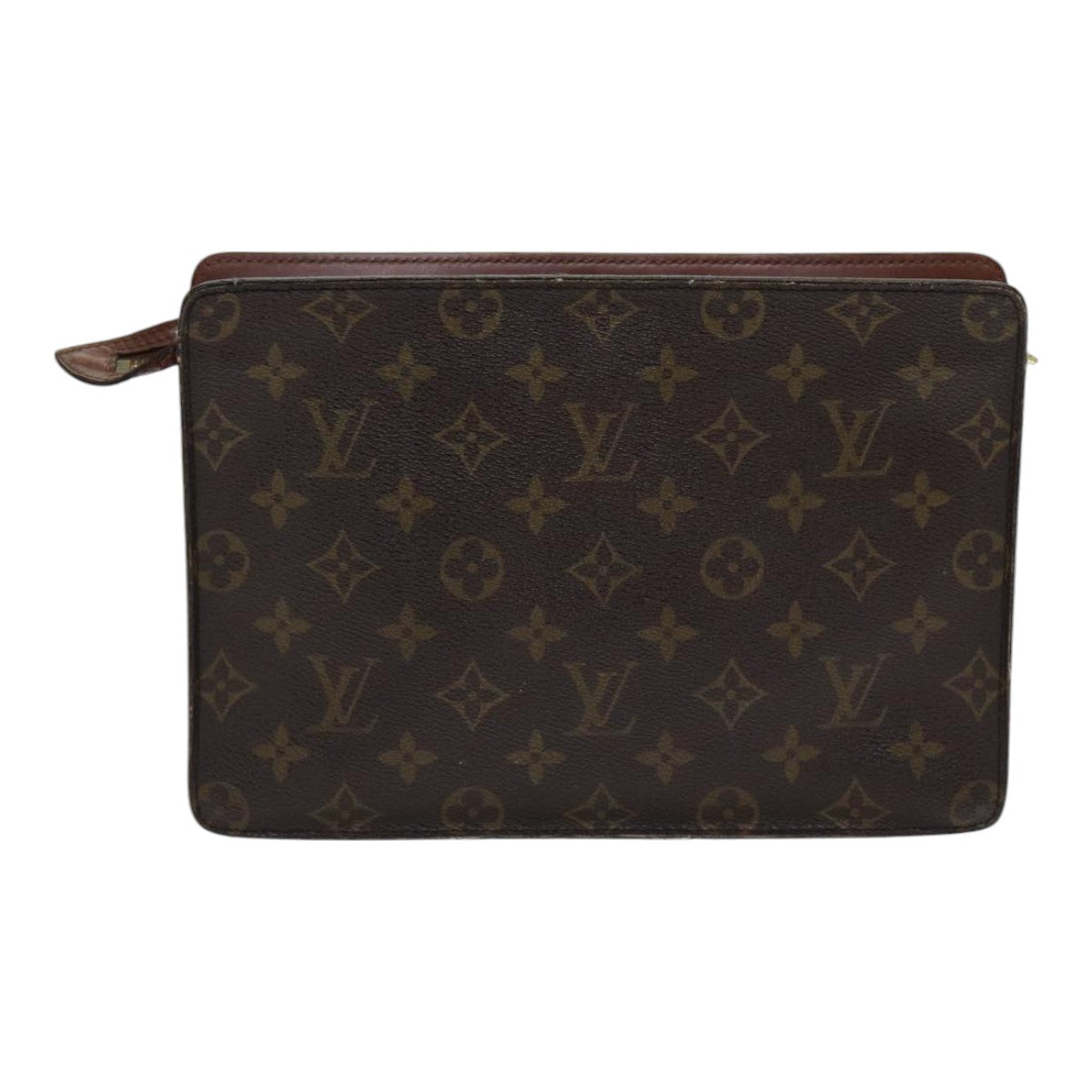 LOUIS VUITTON Monogram Pochette Homme Clutch Bag M51795 LV Auth hk1491