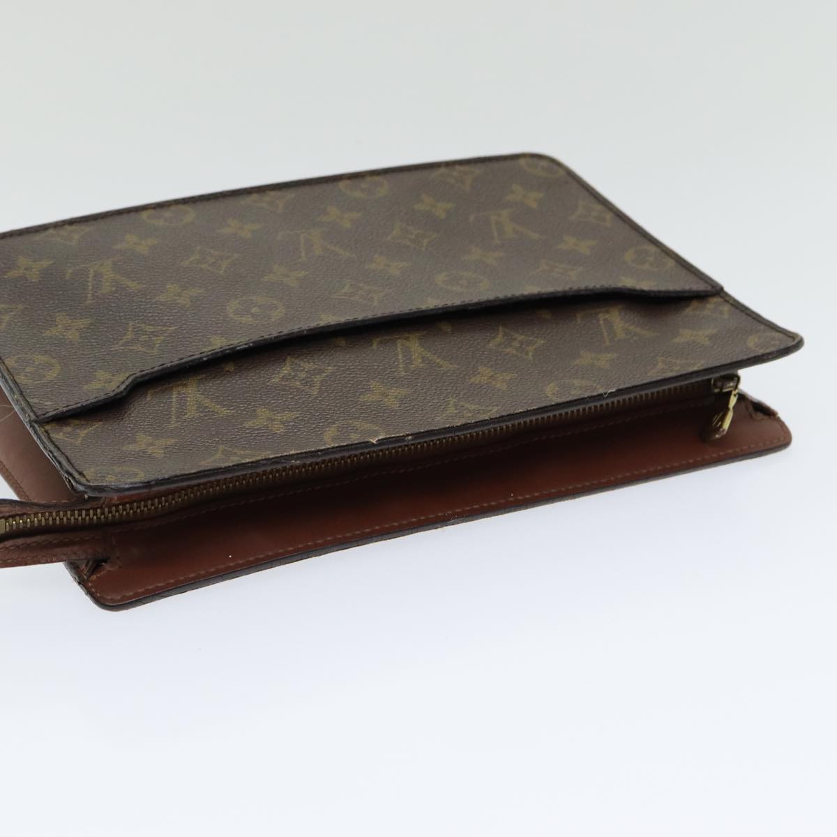 LOUIS VUITTON Monogram Pochette Homme Clutch Bag M51795 LV Auth hk1491