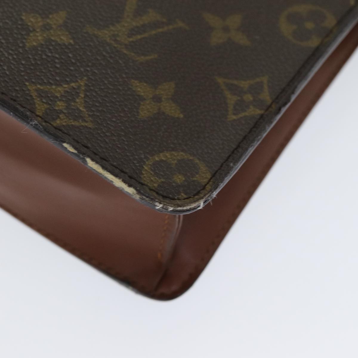 LOUIS VUITTON Monogram Pochette Homme Clutch Bag M51795 LV Auth hk1491