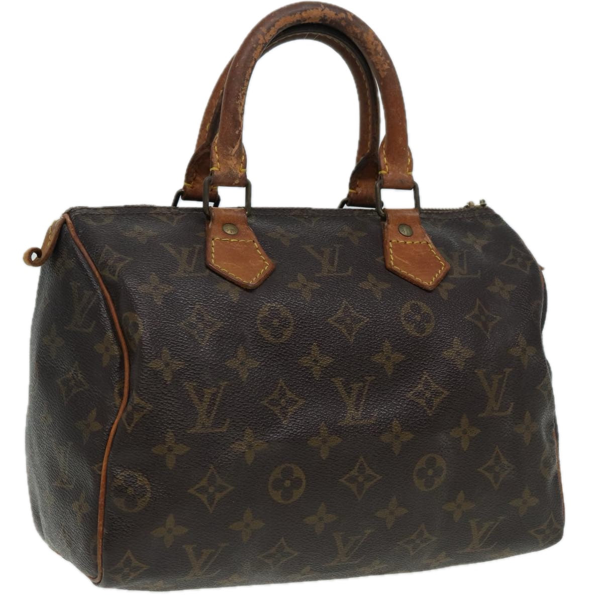 LOUIS VUITTON Monogram Speedy 25 Hand Bag M41528 LV Auth hk1519