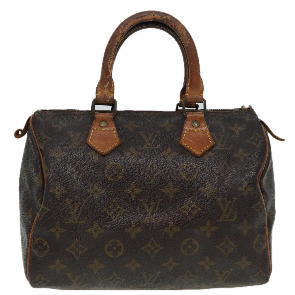 LOUIS VUITTON Monogram Speedy 25 Hand Bag M41528 LV Auth hk1519