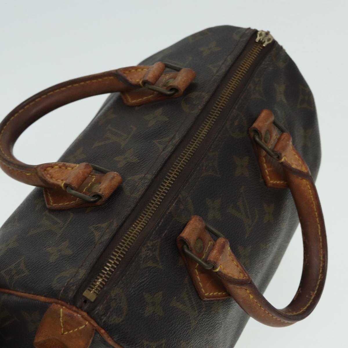 LOUIS VUITTON Monogram Speedy 25 Hand Bag M41528 LV Auth hk1519