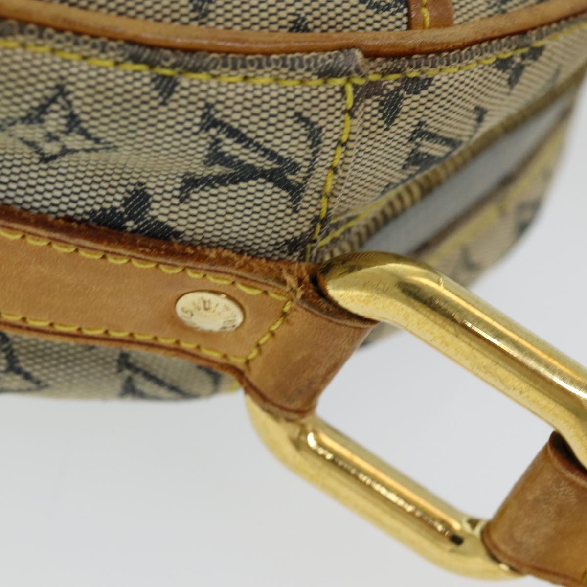 LOUIS VUITTON Monogram Mini Jeanne GM Shoulder Bag Blue M92000 LV Auth hk1522