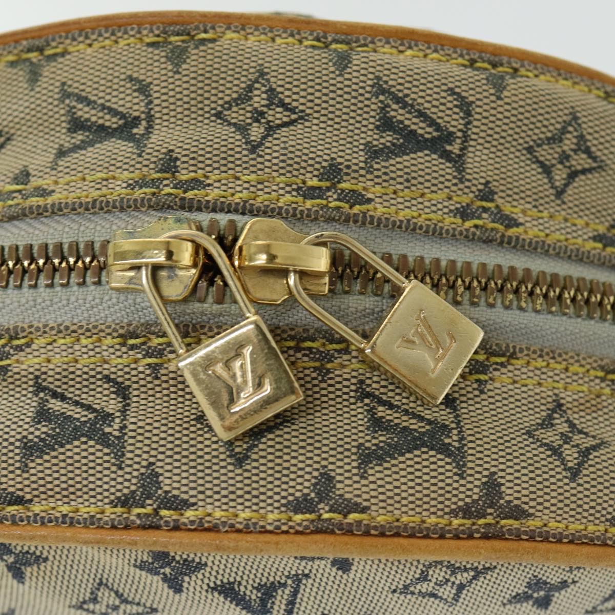 LOUIS VUITTON Monogram Mini Jeanne GM Shoulder Bag Blue M92000 LV Auth hk1522