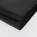 BURBERRY Clutch Bag Leather Black Auth hk1528-15