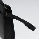 BURBERRY Clutch Bag Leather Black Auth hk1528-8