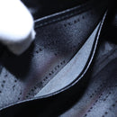 BURBERRY Clutch Bag Leather Black Auth hk1528-12