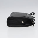 BURBERRY Clutch Bag Leather Black Auth hk1528-3