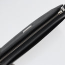 BURBERRY Clutch Bag Leather Black Auth hk1528-5