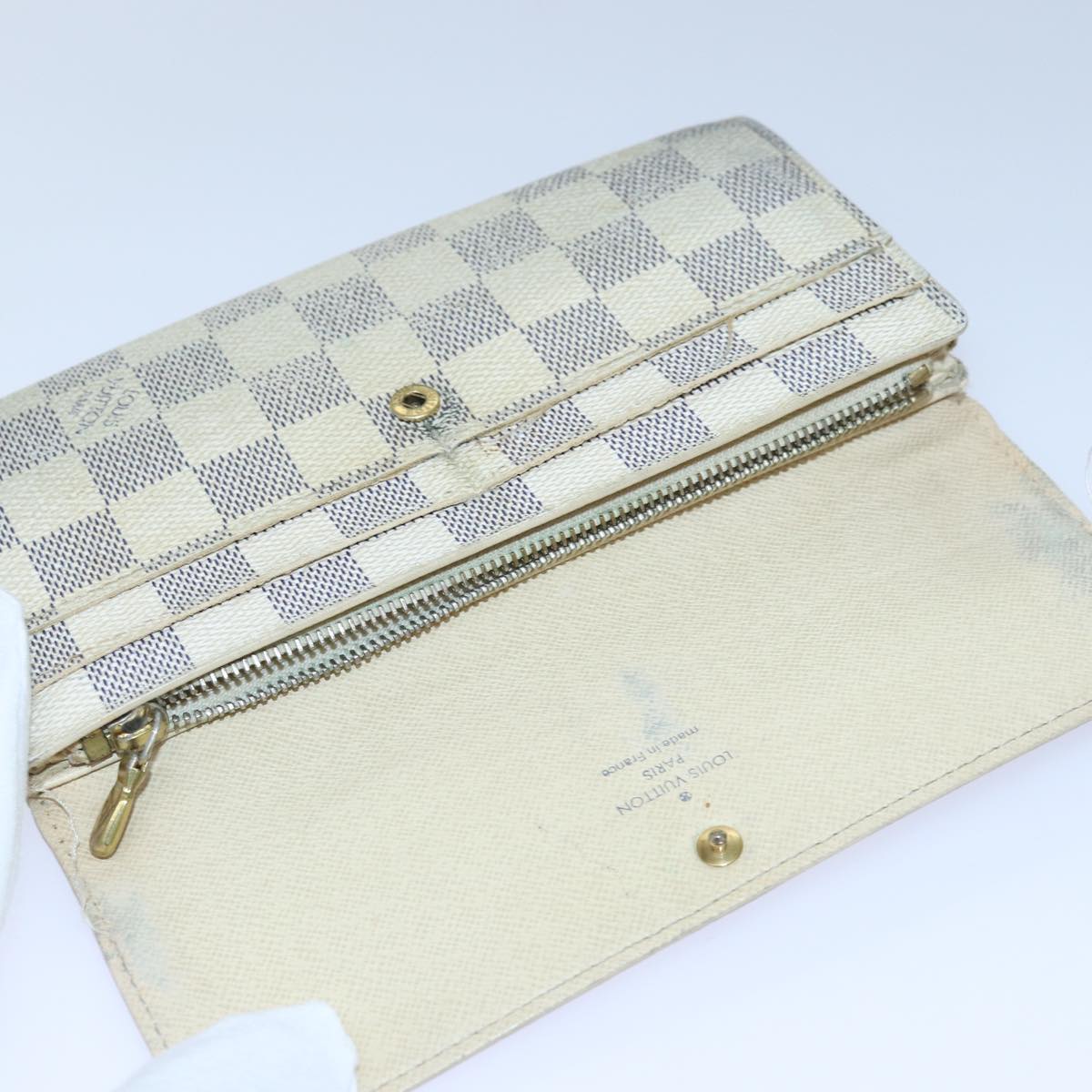 LOUIS VUITTON Monogram Damier Azur Damier Ebene Epi Wallet 9Set Blue Auth hk1540