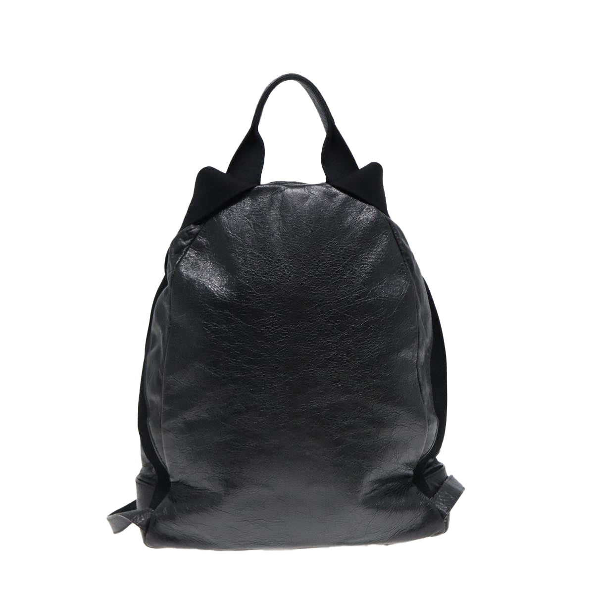 BALENCIAGA Backpack Leather Black 409010 Auth hk1541 - 0