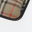 BURBERRY Nova Check Document Case Canvas Beige Auth HK1549-7