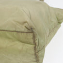 PRADA Tote Bag Nylon Silver Pistachio Green Auth hk1563-14