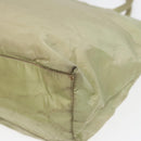 PRADA Tote Bag Nylon Silver Pistachio Green Auth hk1563-16