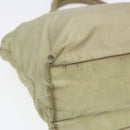 PRADA Tote Bag Nylon Silver Pistachio Green Auth hk1563-9