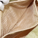 PRADA Tote Bag Nylon Silver Pistachio Green Auth hk1563-26