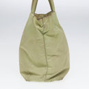 PRADA Tote Bag Nylon Silver Pistachio Green Auth hk1563-3