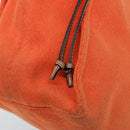 LOEWE Anagram Tote Bag Canvas Leather Orange Brown Auth hk1621-19