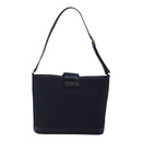 Burberrys Shoulder Bag Nylon Leather Navy Gold Auth hk1626-2