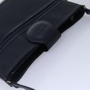 Burberrys Shoulder Bag Nylon Leather Navy Gold Auth hk1626-6