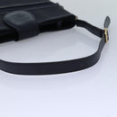 Burberrys Shoulder Bag Nylon Leather Navy Gold Auth hk1626-7