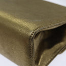 Salvatore Ferragamo Gancini Shoulder Bag Leather Gold Auth hk1653-15