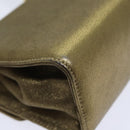 Salvatore Ferragamo Gancini Shoulder Bag Leather Gold Auth hk1653-16