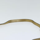 Salvatore Ferragamo Gancini Shoulder Bag Leather Gold Auth hk1653-8
