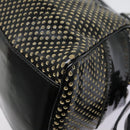 FENDI Hand Bag Enamel Black 8BN157 Auth hk1661-16