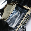 FENDI Hand Bag Enamel Black 8BN157 Auth hk1661-10