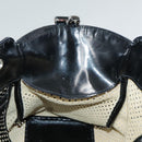 FENDI Hand Bag Enamel Black 8BN157 Auth hk1661-11