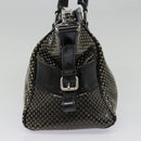 FENDI Hand Bag Enamel Black 8BN157 Auth hk1661-4