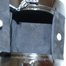 BVLGARI Hand Bag Suede Brown Auth hk1677-11