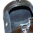 BVLGARI Hand Bag Suede Brown Auth hk1677-18
