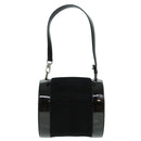 BVLGARI Hand Bag Suede Brown Auth hk1677-13