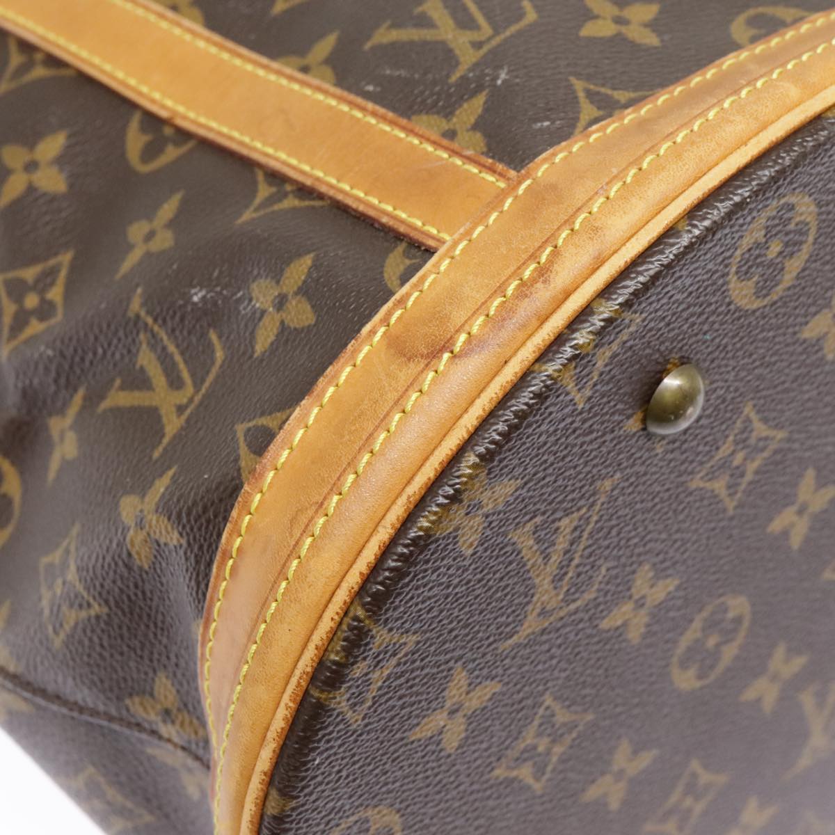 LOUIS VUITTON Monogram Bucket GM Shoulder Bag M42236 LV Auth hk1680