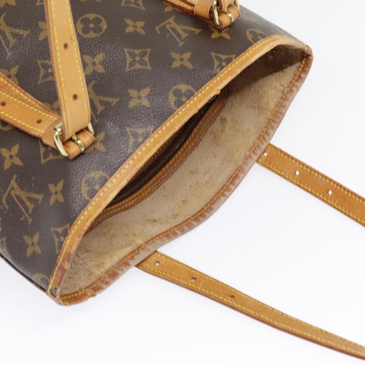 LOUIS VUITTON Monogram Bucket GM Shoulder Bag M42236 LV Auth hk1680