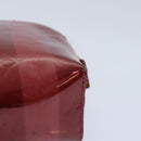 LOUIS VUITTON Vernis Rayure Pochette Cosmetic Pomme D'amour M91721 Auth hk1684-16