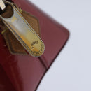 LOUIS VUITTON Vernis Rayure Pochette Cosmetic Pomme D'amour M91721 Auth hk1684-8